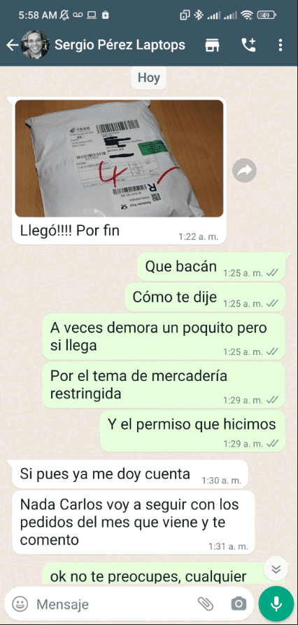 Captura WhatsApp - Asesoría personalizada
